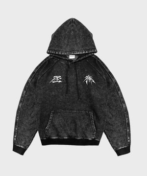 SP 한야 워싱 헤비웨이트 후드 티셔츠 차콜