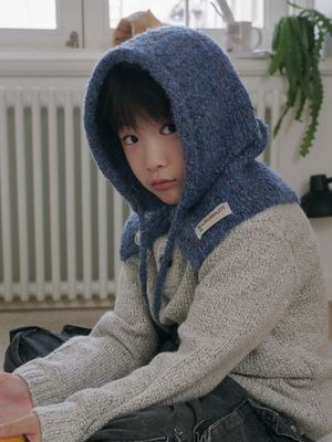 패밀리 스프링클 부클 바라클라바 키즈 (블루)