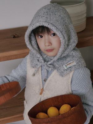 패밀리 스프링클 부클 바라클라바 키즈 (라이트 그레이)