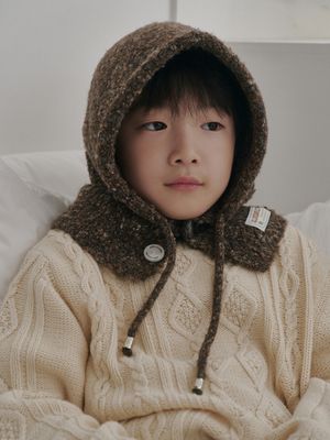 패밀리 스프링클 부클 바라클라바 키즈 (브라운)