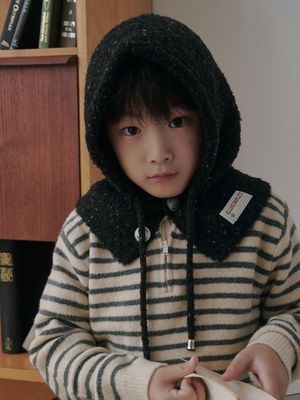 패밀리 스프링클 부클 바라클라바 키즈 (블랙)