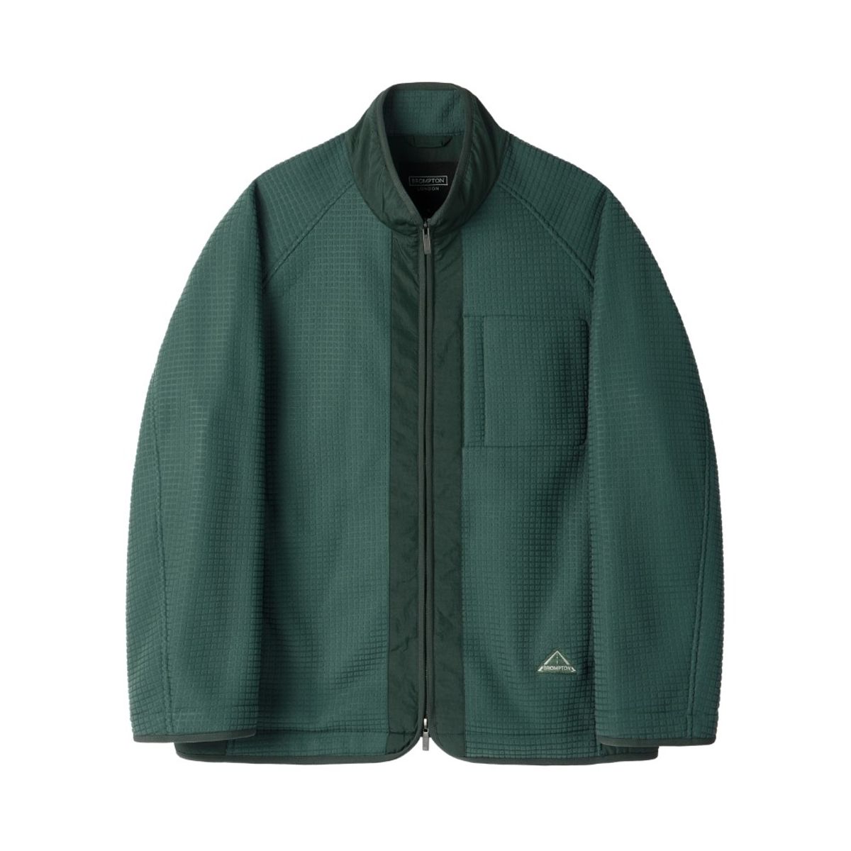 브롬톤 런던(BROMPTON LONDON) FLEECE ZIP-UP - TEAL GREEN (P254MFT136)