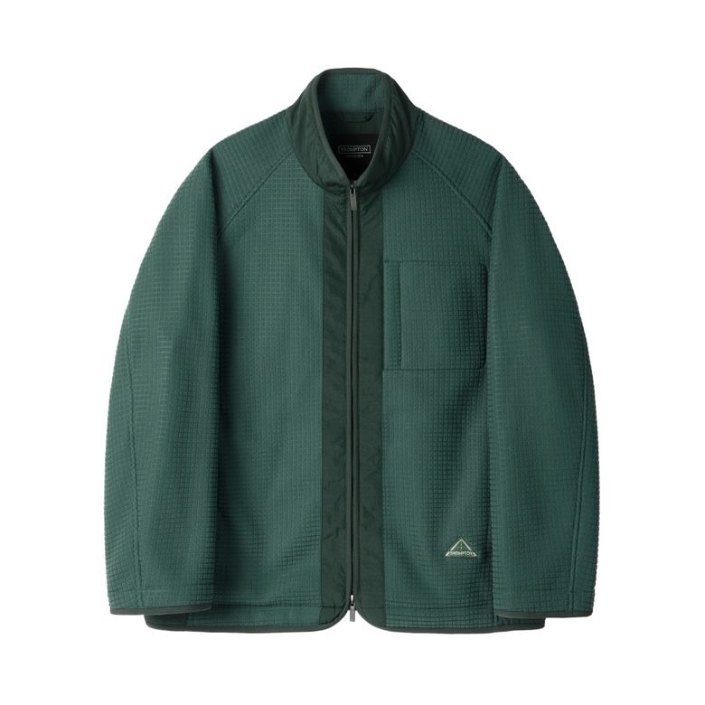 FLEECE ZIP-UP - TEAL GREEN (P254MFT136)