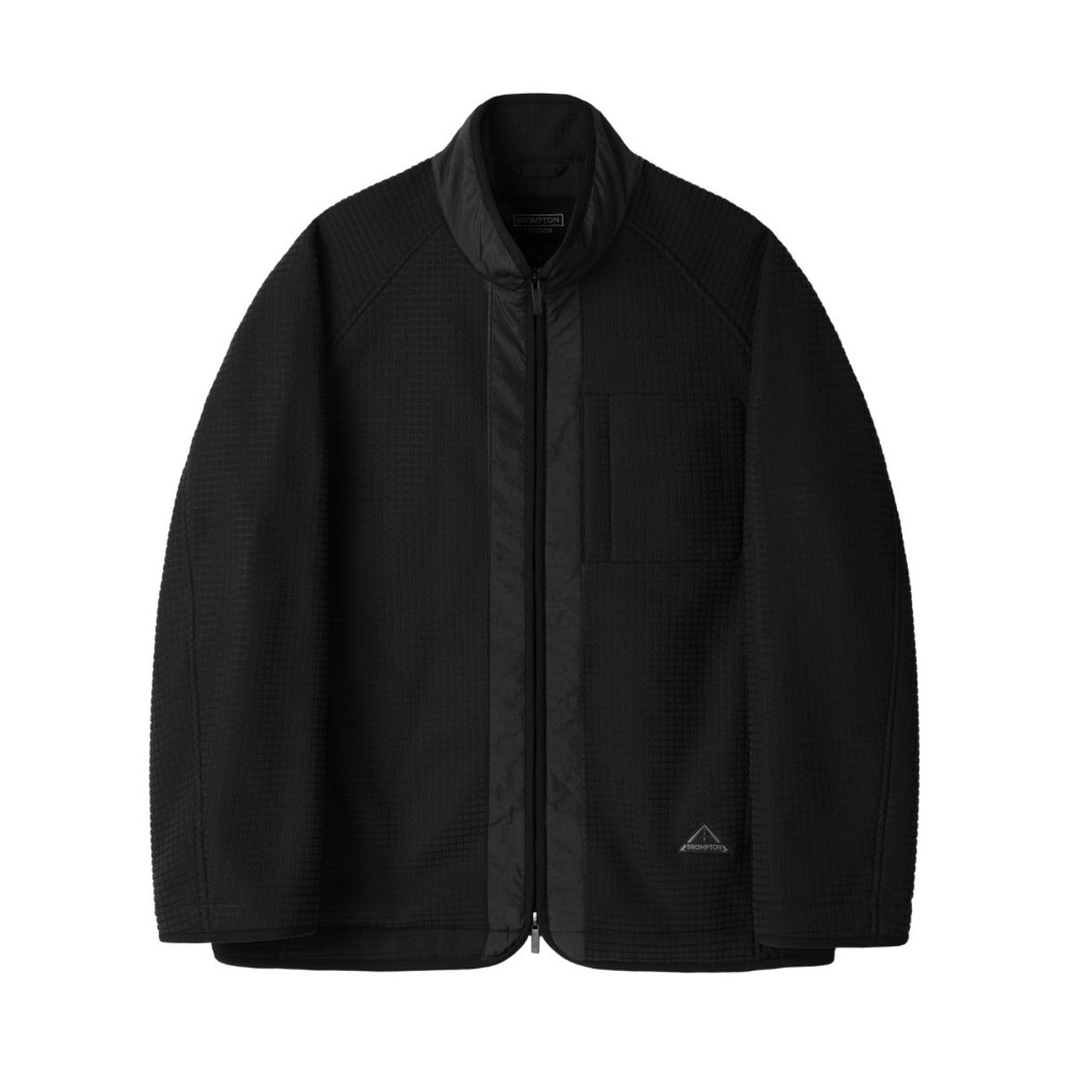 브롬톤 런던(BROMPTON LONDON) FLEECE ZIP-UP - BLACK (P254MFT136)