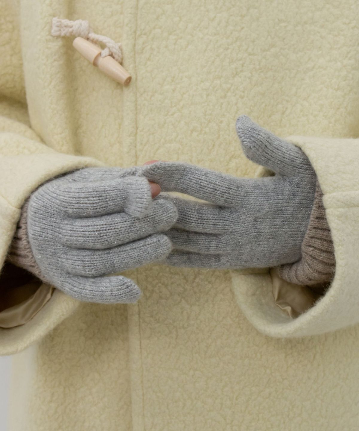 지비에이치 어패럴(GBH APPAREL) SMART LONG GLOVES / GREY TWINKLE