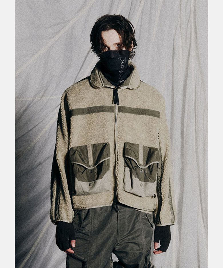 [DESCENTE X EASTLOGUE] 플리스 자켓 샌드 베이지 SQ321HKT91
