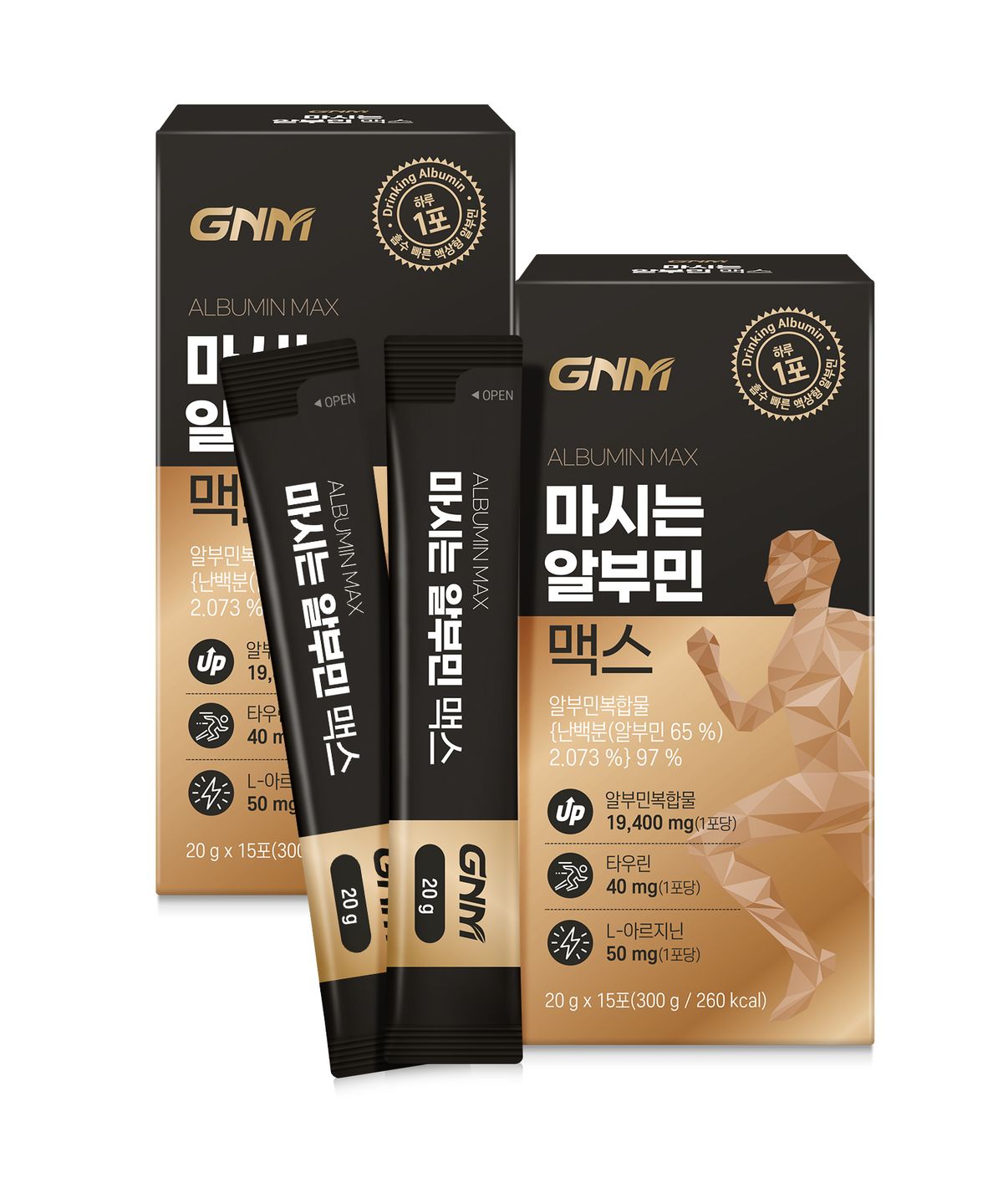 GNM자연의품격(GNMLIFE) [망고맛] GNM 마시는 알부민 맥스 2박스/ 아르기닌 타우린 비타민B