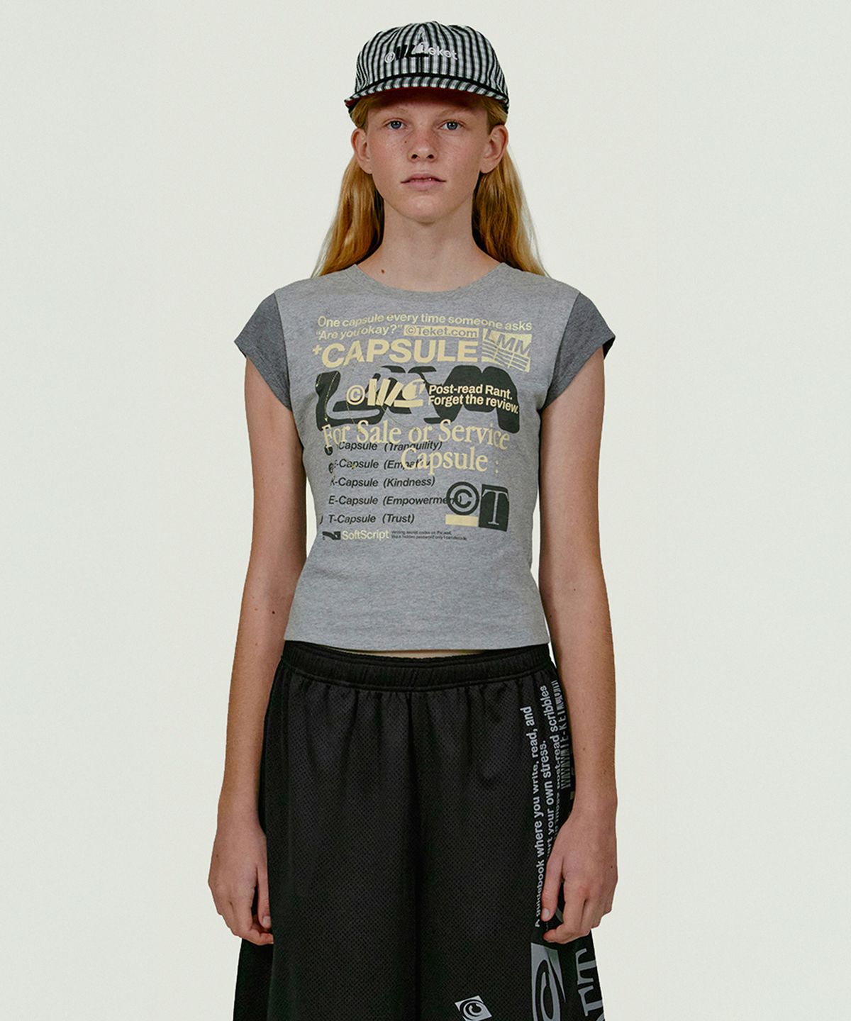 테켓(TEKET) Capsule Women Tee Melange Gray