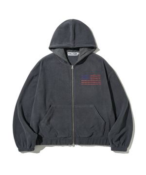 USA 폴라폴리스 후드 집업[차콜]