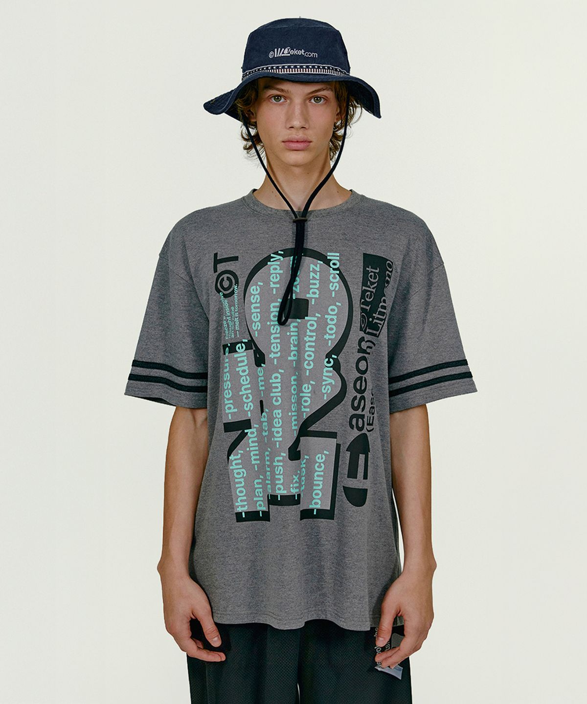 테켓(TEKET) No-Thought Tee Charcoal