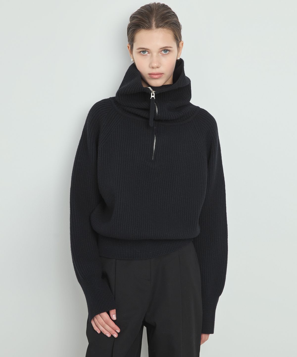 누토프(NUTOFFE) Wool Day Knit_Black