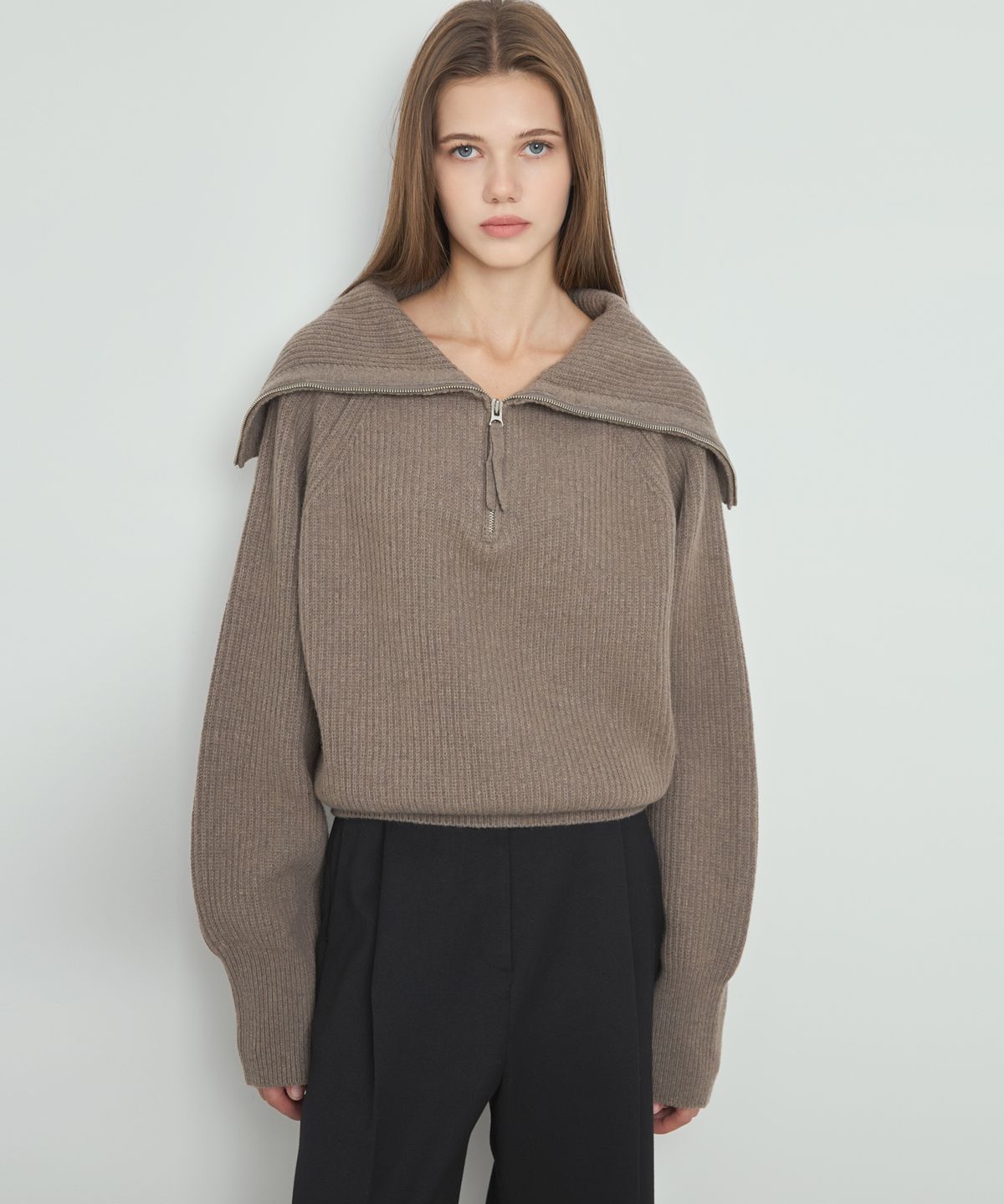 누토프(NUTOFFE) Wool Day Knit_Mocha