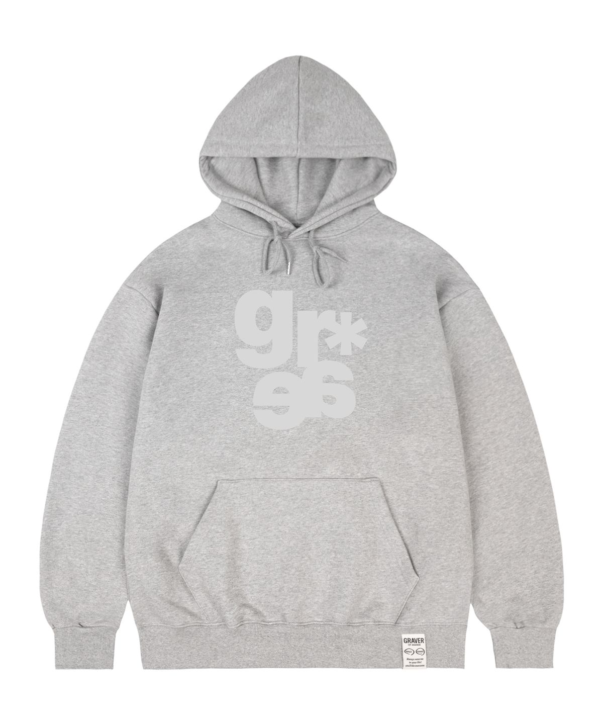 그레이버(GRAVER) [UNISEX]GRAE-S 후드티_그레이