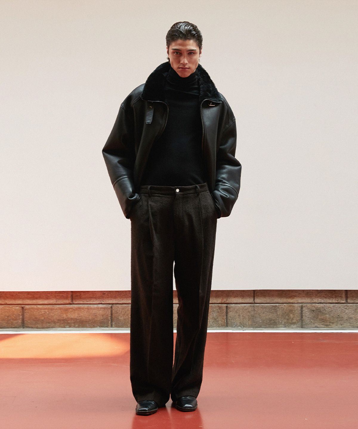 베르데마르(VERDEMAR) Shearling Buckle Jacket_Black