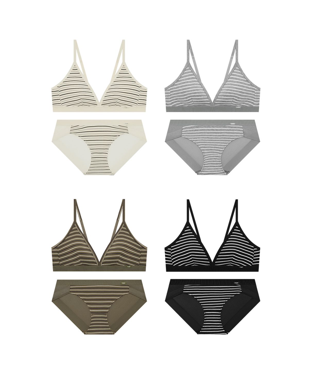 휘게 언더웨어(HYGGE UNDERWEAR) 포브 브라렛 팬티 세트