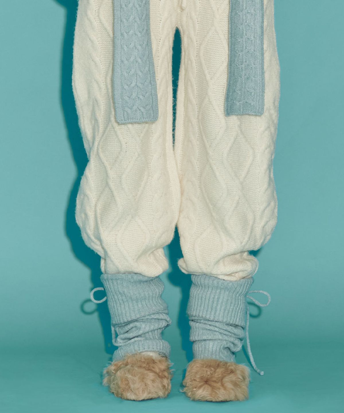 더포르타(THEPORTA) SNUG LEG WARMERS, BLUE