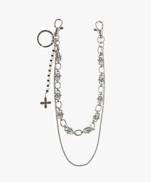 시그니처 더블 레이어드 팬츠 체인 키링 : RioAK008