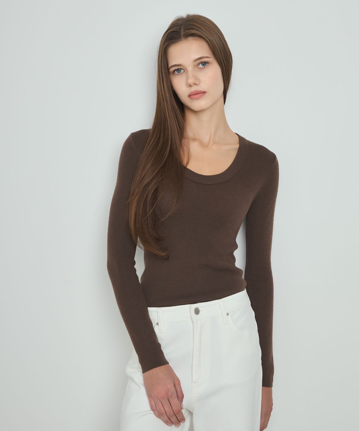 누토프(NUTOFFE) Basic Knit_Brown
