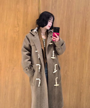 울 블렌드 더플 롱코트 [MOCHA] / WBE4L10521