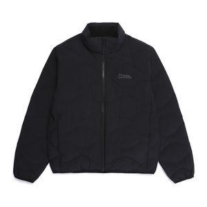 N254UDW910 포울리 스탠드넥 튜브 덕다운 점퍼 BLACK