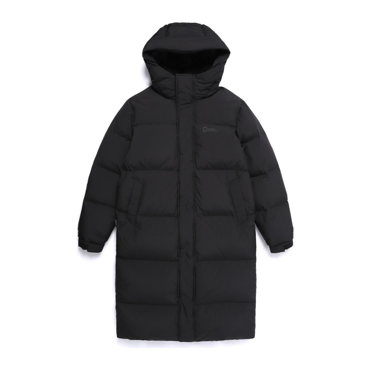 내셔널지오그래픽(NATIONALGEOGRAPHIC) N254UDW861 카프라 롱기장 덕다운 점퍼 BLACK