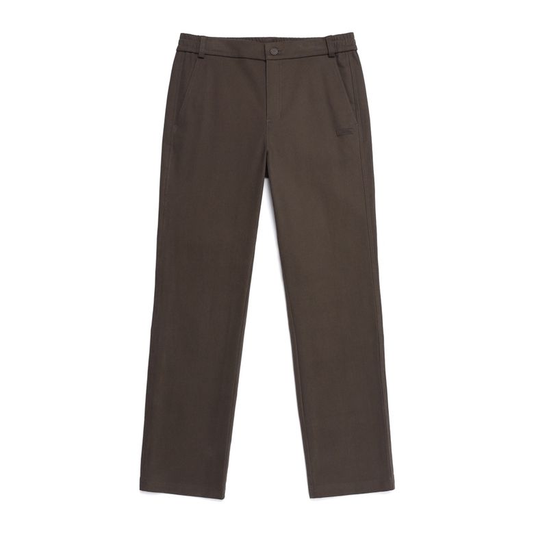 N254WPT010 여성 디블러 스트레이트핏 팬츠 BROWN
