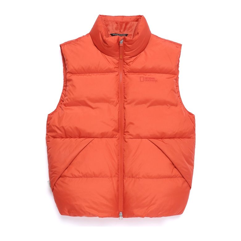 N254UDV170 패딩 하이넥 구스다운 베스트 L ORANGE