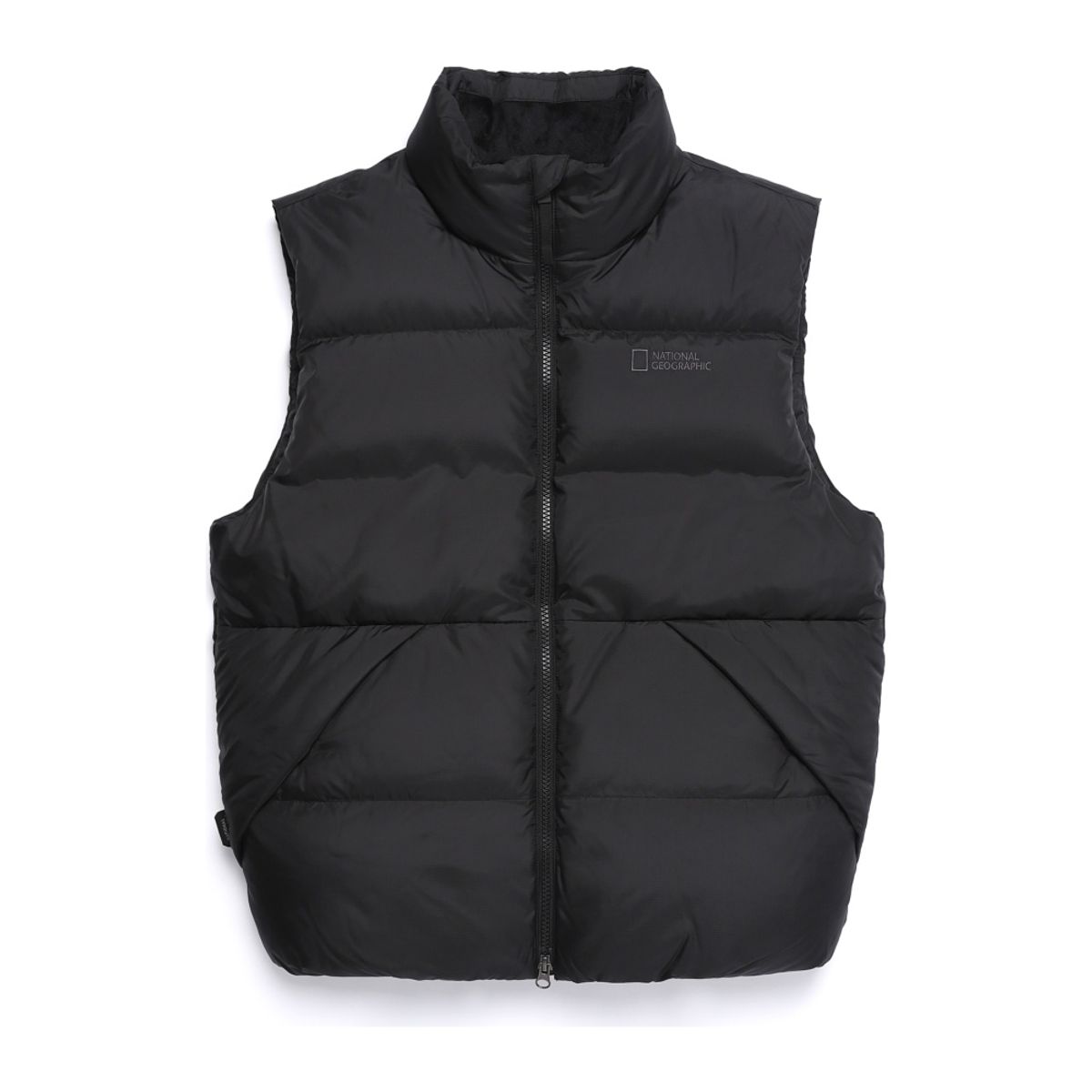 내셔널지오그래픽(NATIONALGEOGRAPHIC) N254UDV170 나나 패딩 하이넥 구스다운 베스트 BLACK