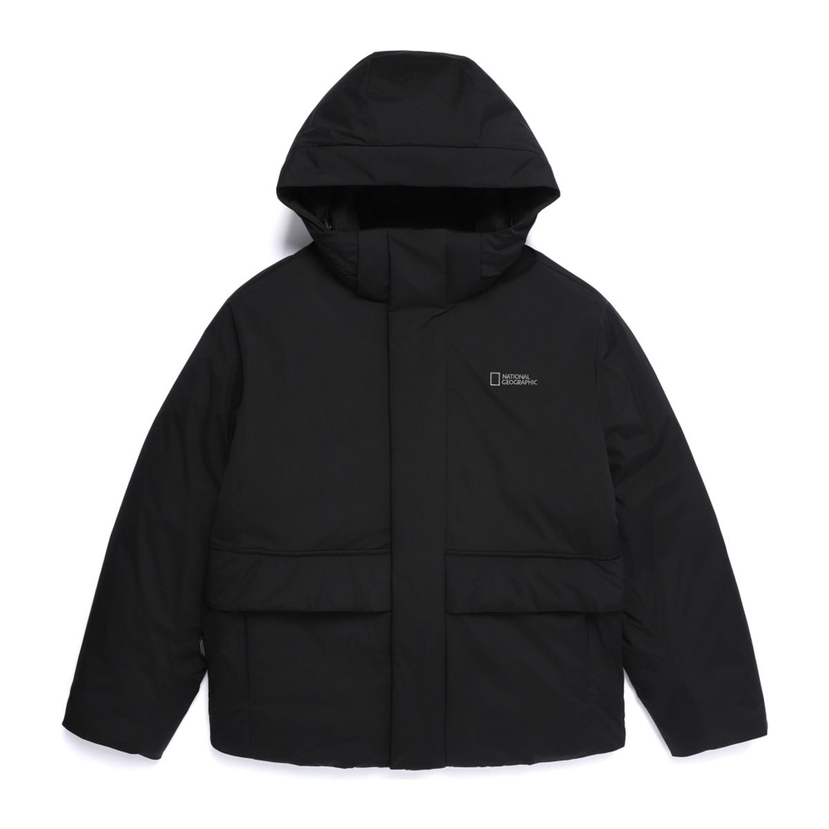 내셔널지오그래픽(NATIONALGEOGRAPHIC) N254UDW081 노사시 후드 탈부착 다운 BLACK