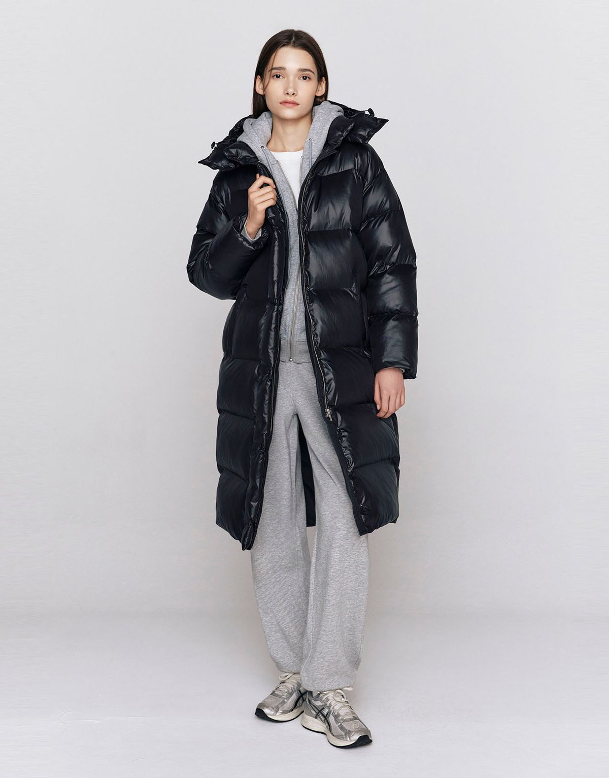 지오다노(GIORDANO) 롱패딩 푸퍼 375923 [black]