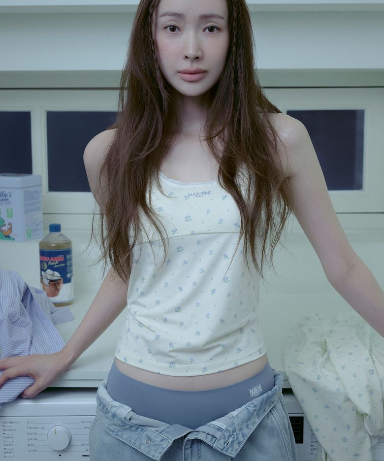 [차정원 착용] UNDERWEAR W CLASSIC LOGO FUSING PANTIES ash blue