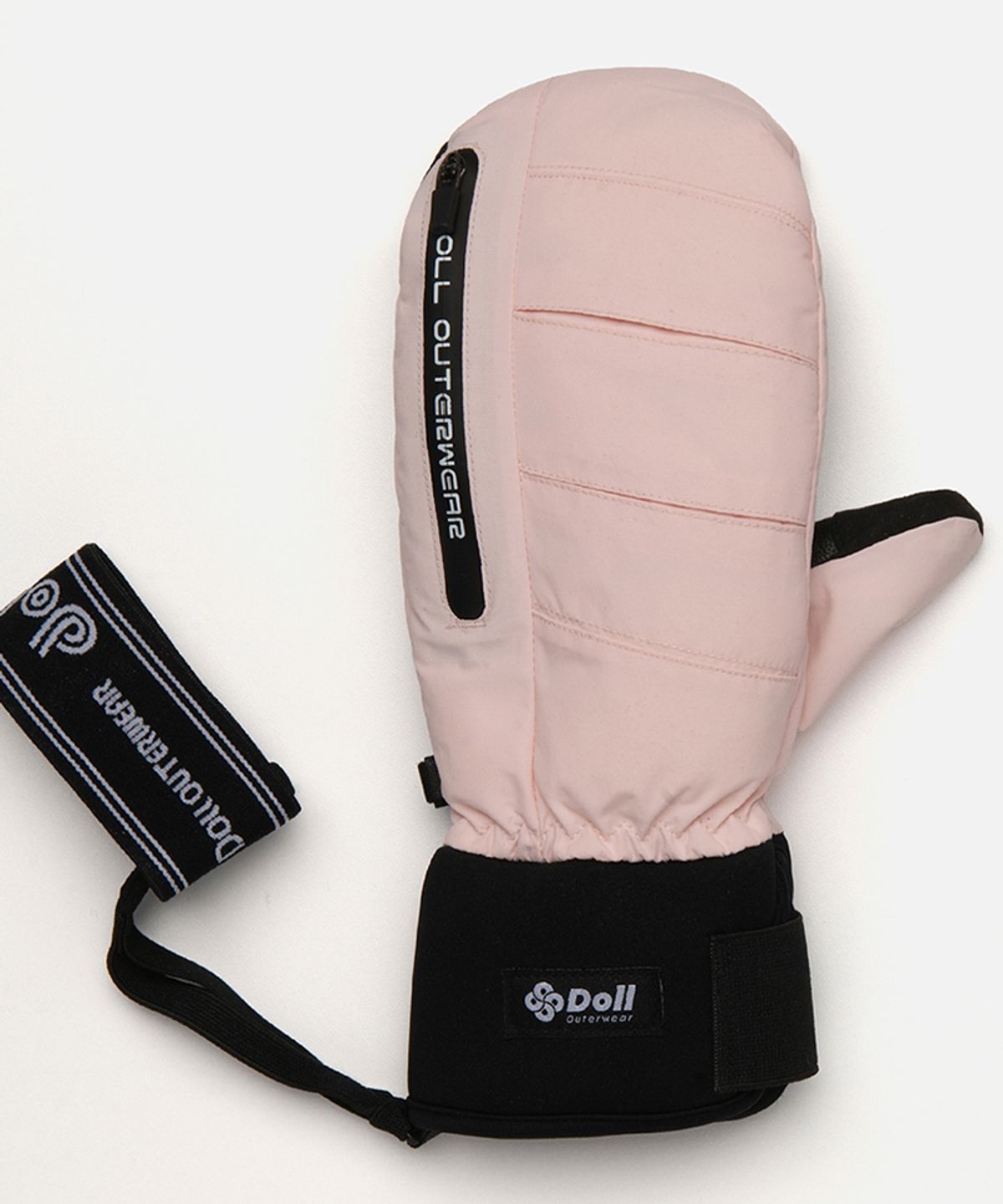돌아우터웨어(DOLL OUTERWEAR) 2526 플로우 라인 레더 장갑 BABY PINK 남녀공용