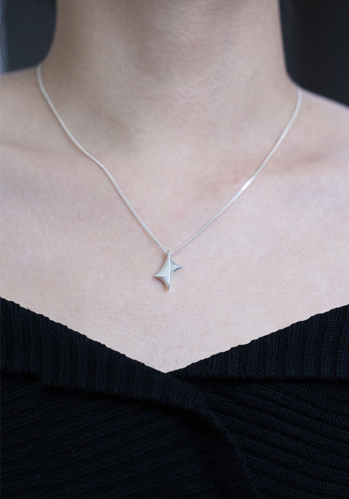 오버그레이(OVERGREY) Headlight Necklace 1 - Silver