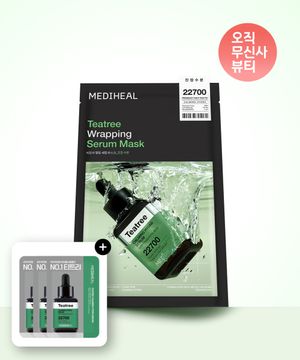 [2pack]티트리 진정 수분 랩핑 세럼 마스크 10매 (총 20매/세럼 6ml 추가 증정)