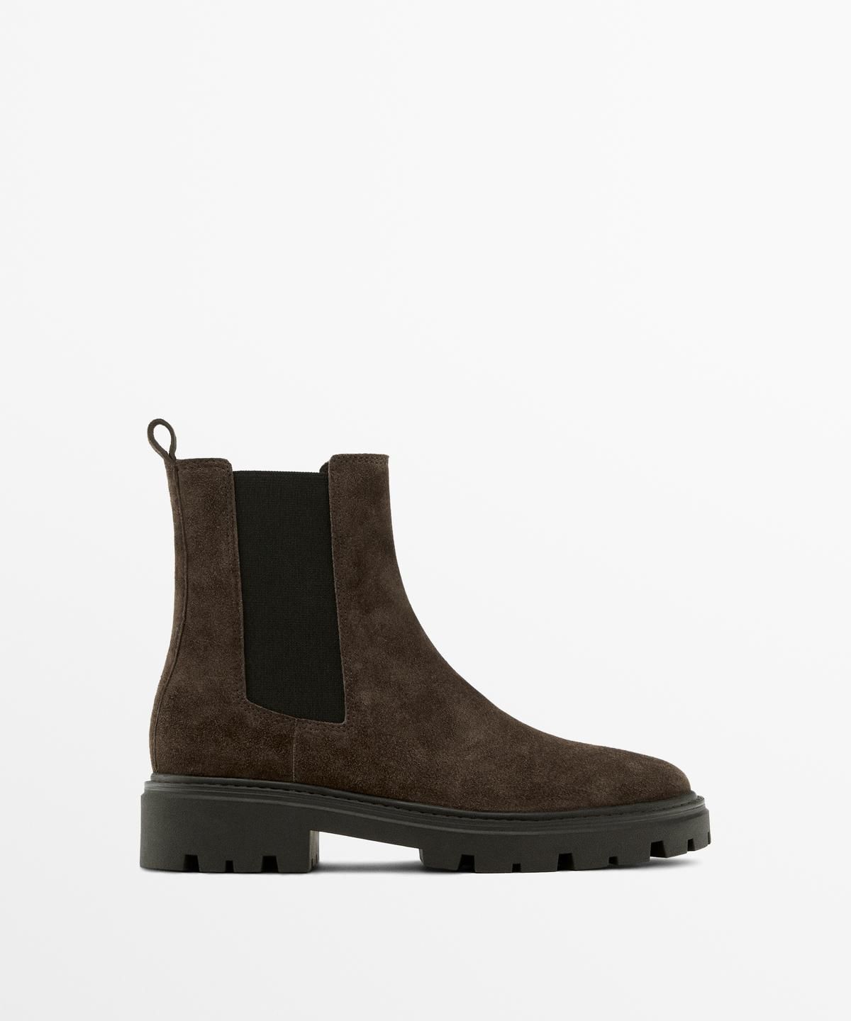 마시모두띠(MASSIMO DUTTI) 플랫 첼시 부츠 트랙솔