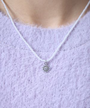 쁘띠 펄 진주 플뢰르 네크리스 (silver,gold)