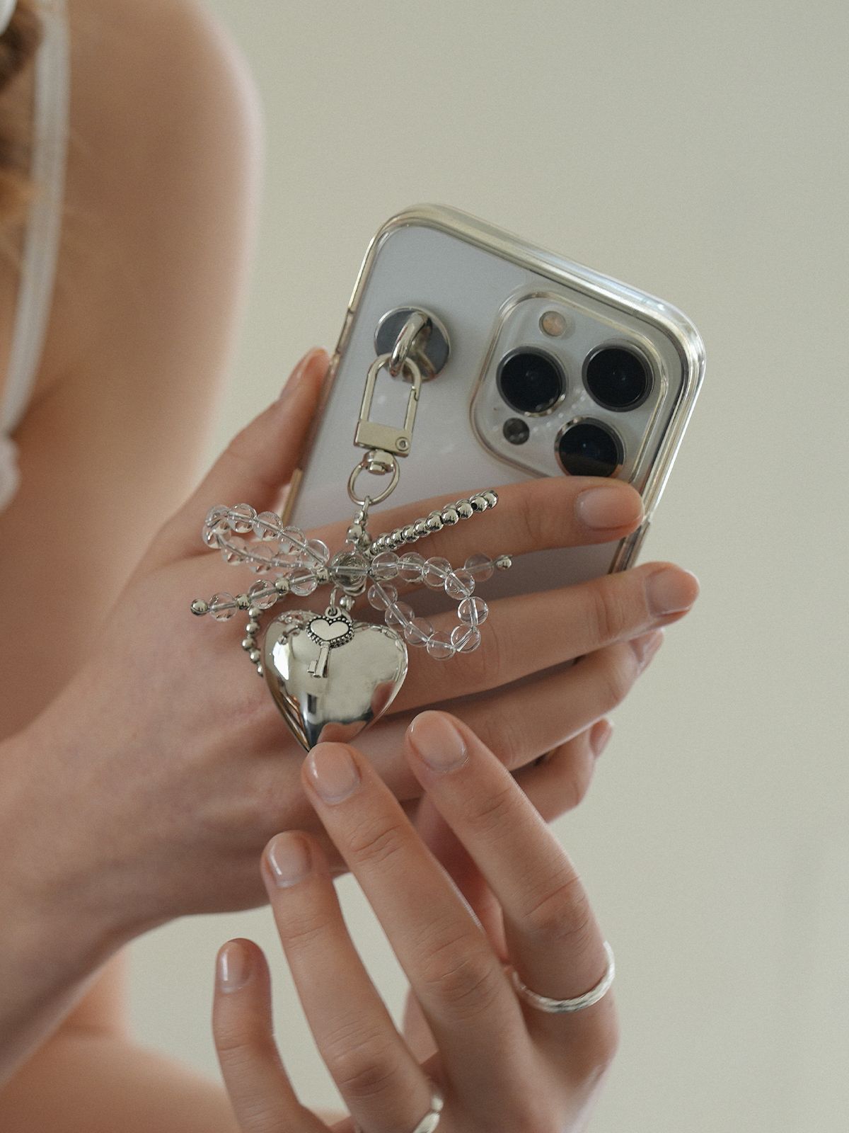 제마드(GEMADE) Pure crystal keyring #G022