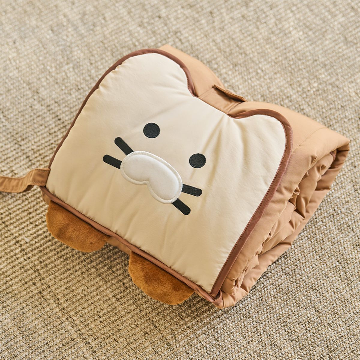 카카오프렌즈(KAKAO FRIENDS) 브레드 접이식 패딩 담요_춘식이