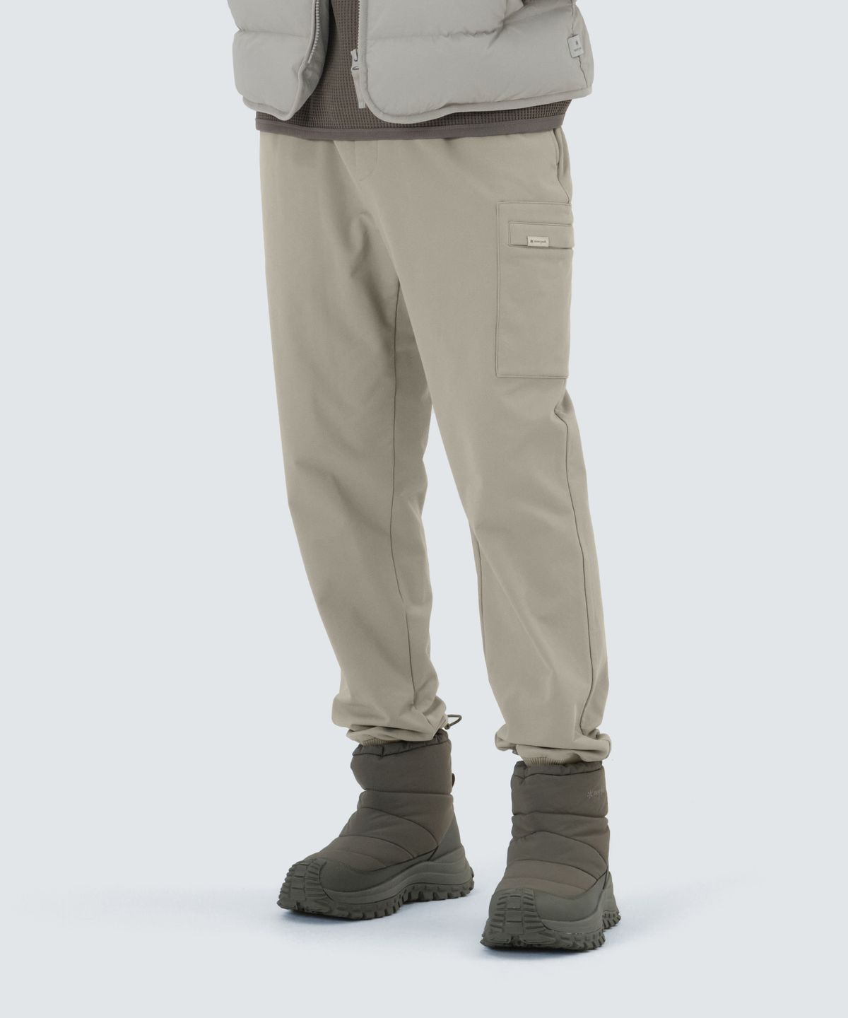 스노우피크 어패럴(SNOWPEAK APPAREL) 라고 기모 조거 팬츠 (S25WUTPT24) Beige Gray