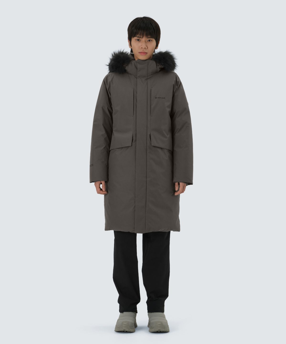 스노우피크 어패럴(SNOWPEAK APPAREL) 드라이피크 윈드스토퍼 롱 헤비 다운 자켓 (S25WMPDJ06) Dark Khaki