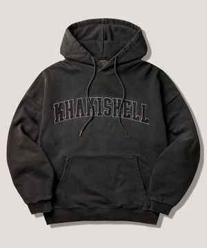 카키 셸 피그먼트 후드 다크그레이 SMHD4739