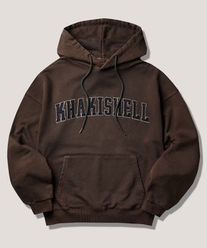 카키 셸 피그먼트 후드 다크브라운 SMHD4739