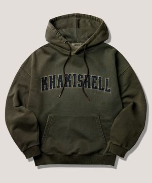 카키 셸 피그먼트 후드 카키 SMHD4739