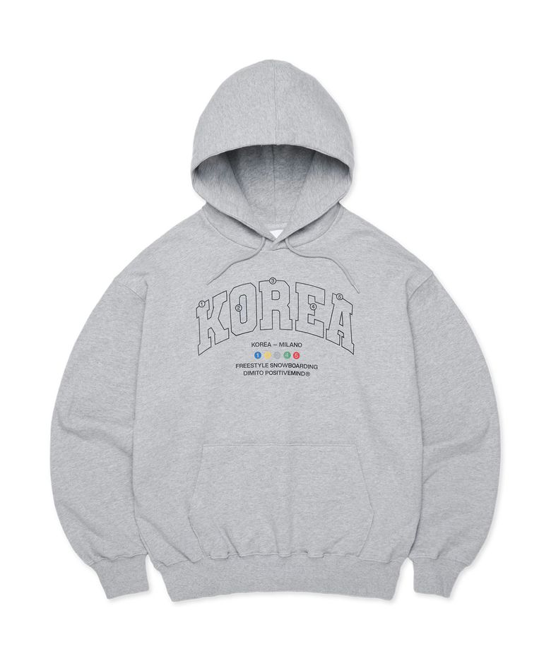 TEAM KOREA REPLICA COLORING HOODIE ASH