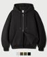 네트로 오버핏 후드 집업 블랙 ISHD2682