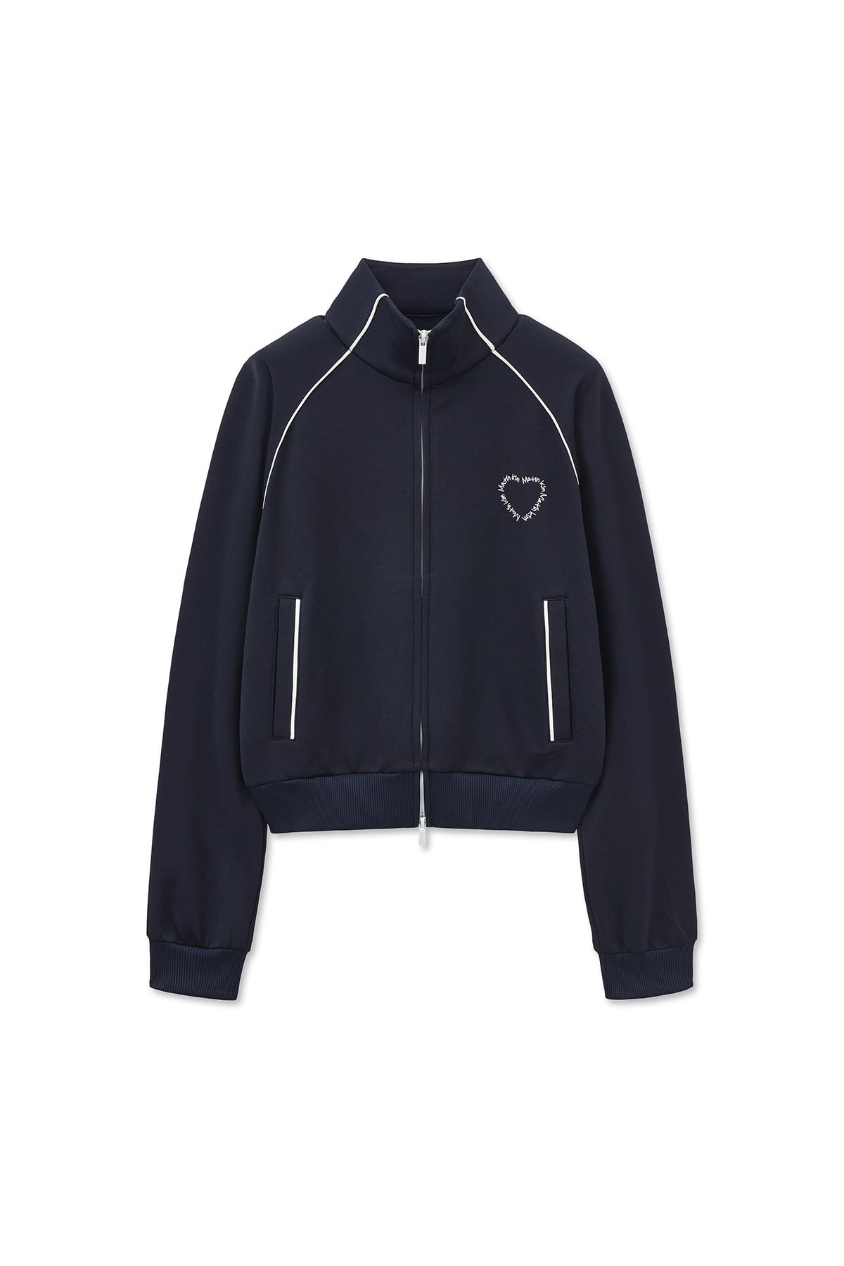 MUSINSA | MATIN KIM HEART LOGO TRACK JUMPER IN NAVY