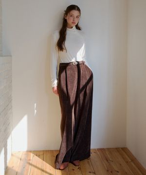 대디핏 코듀로이 와이드팬츠-브라운