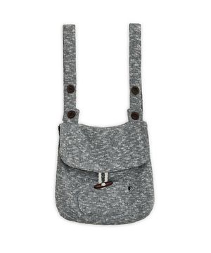 니트 더플 버튼 백팩 (그레이)