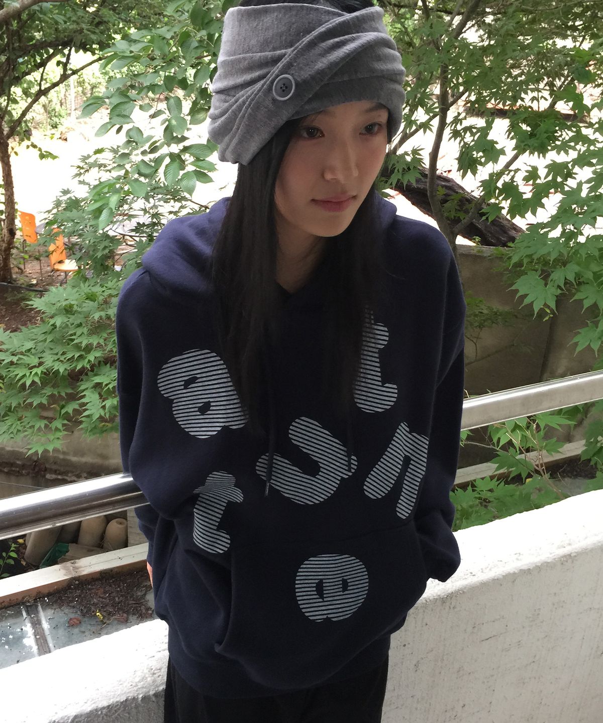 이스트쿤스트(ISTKUNST) ATTUNE HOODIE_NAVY(IK2FFMM404A)