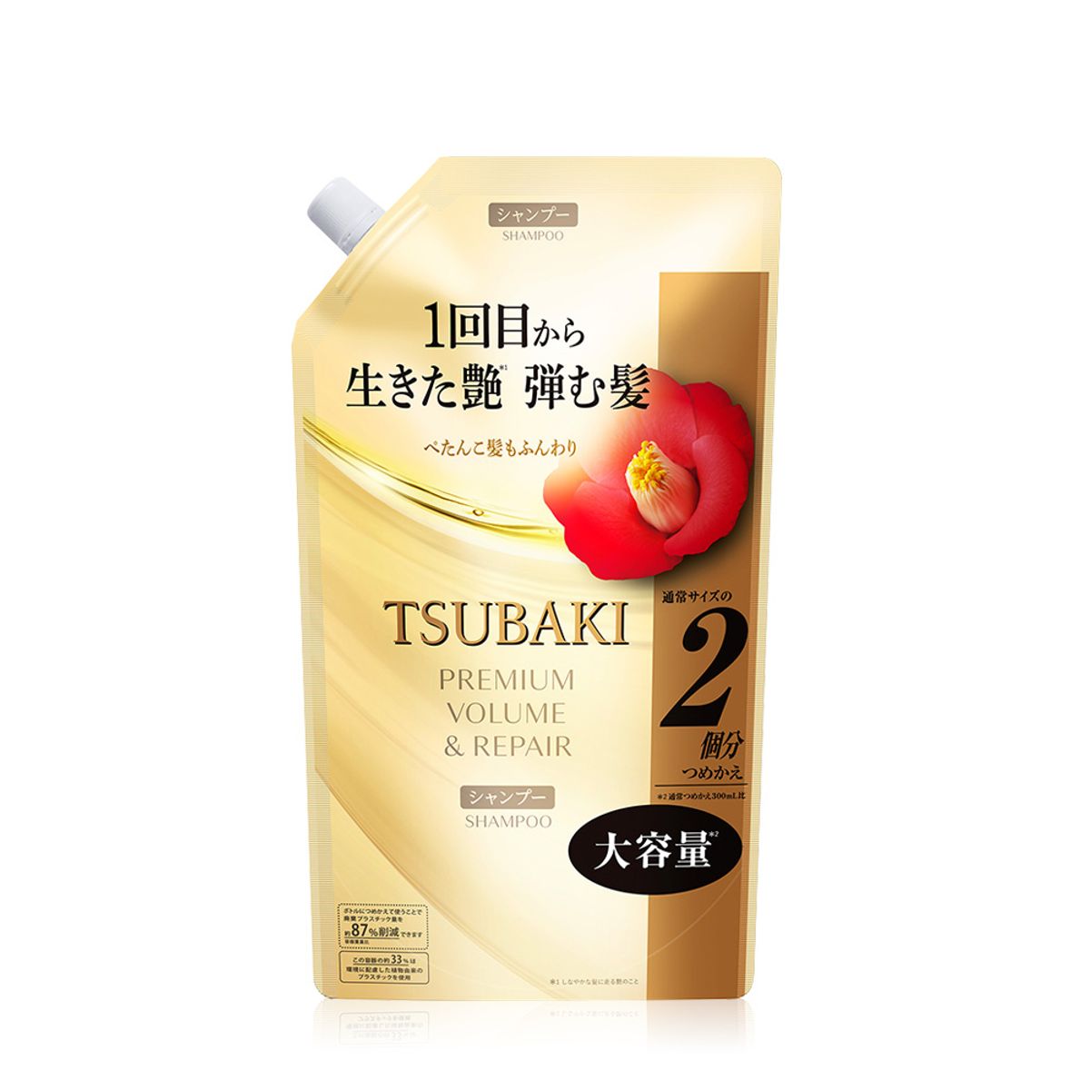 츠바키(TSUBAKI) 프리미엄 볼륨 앤 리페어 샴푸 리필 600ml